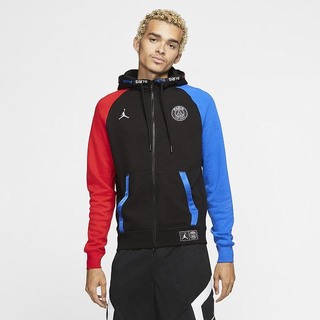 Hanorace Nike Paris Saint-Germain Black Cat Full-Zip Fleece Barbati Negrii Rosii | CODS-96213